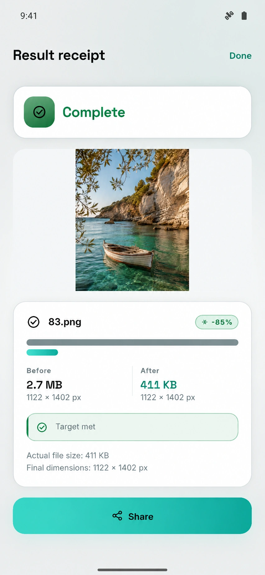 ExactFit — Produktansicht