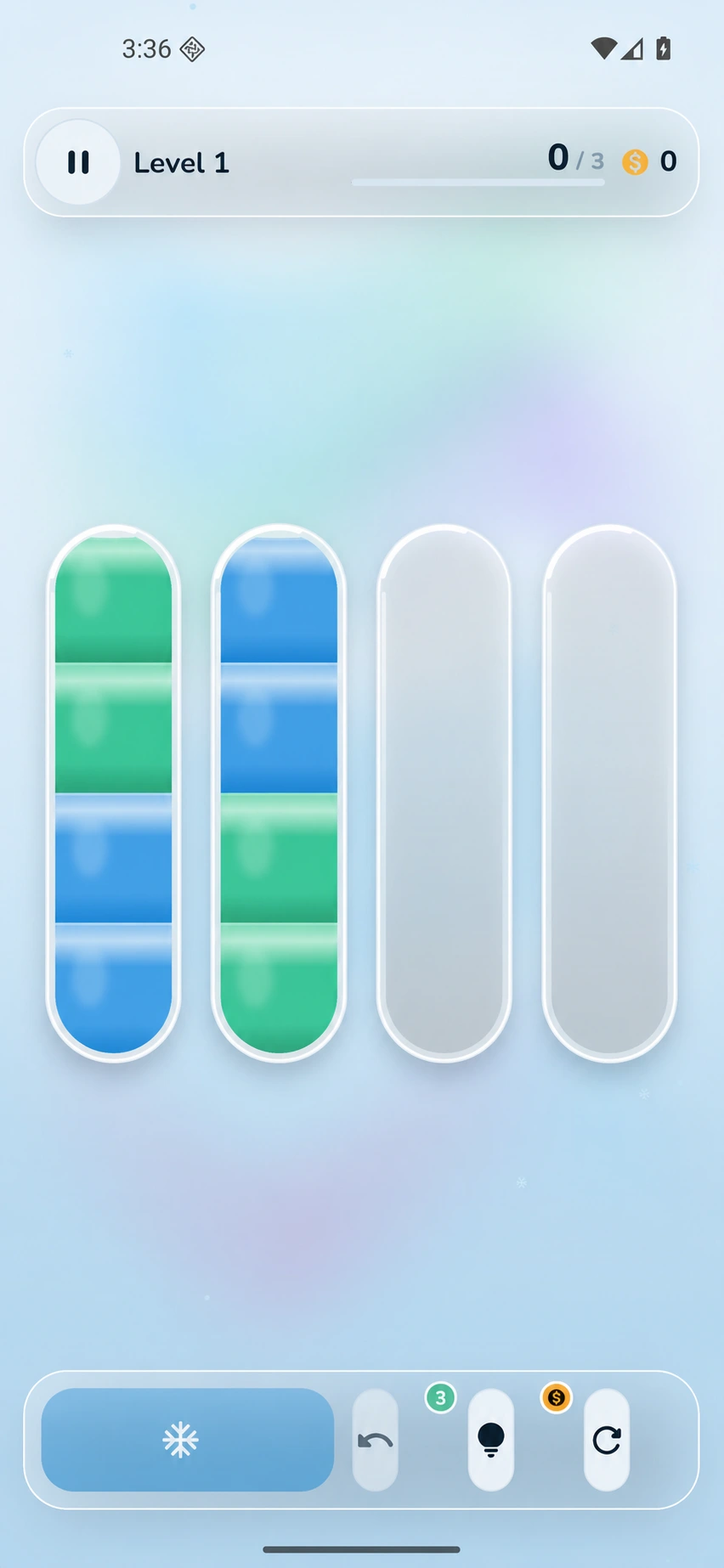 Frost Sort — Product screen