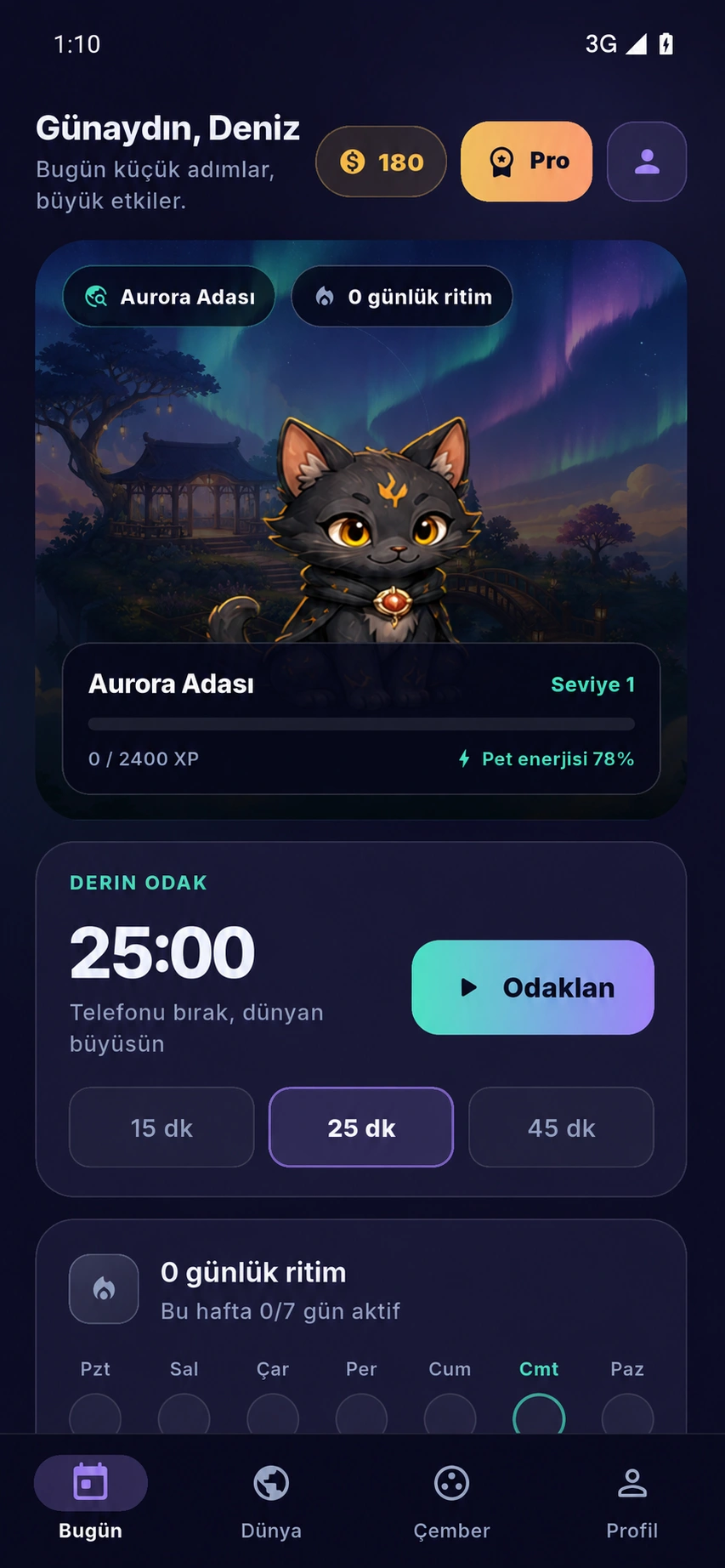 QuestPet — Écran du produit