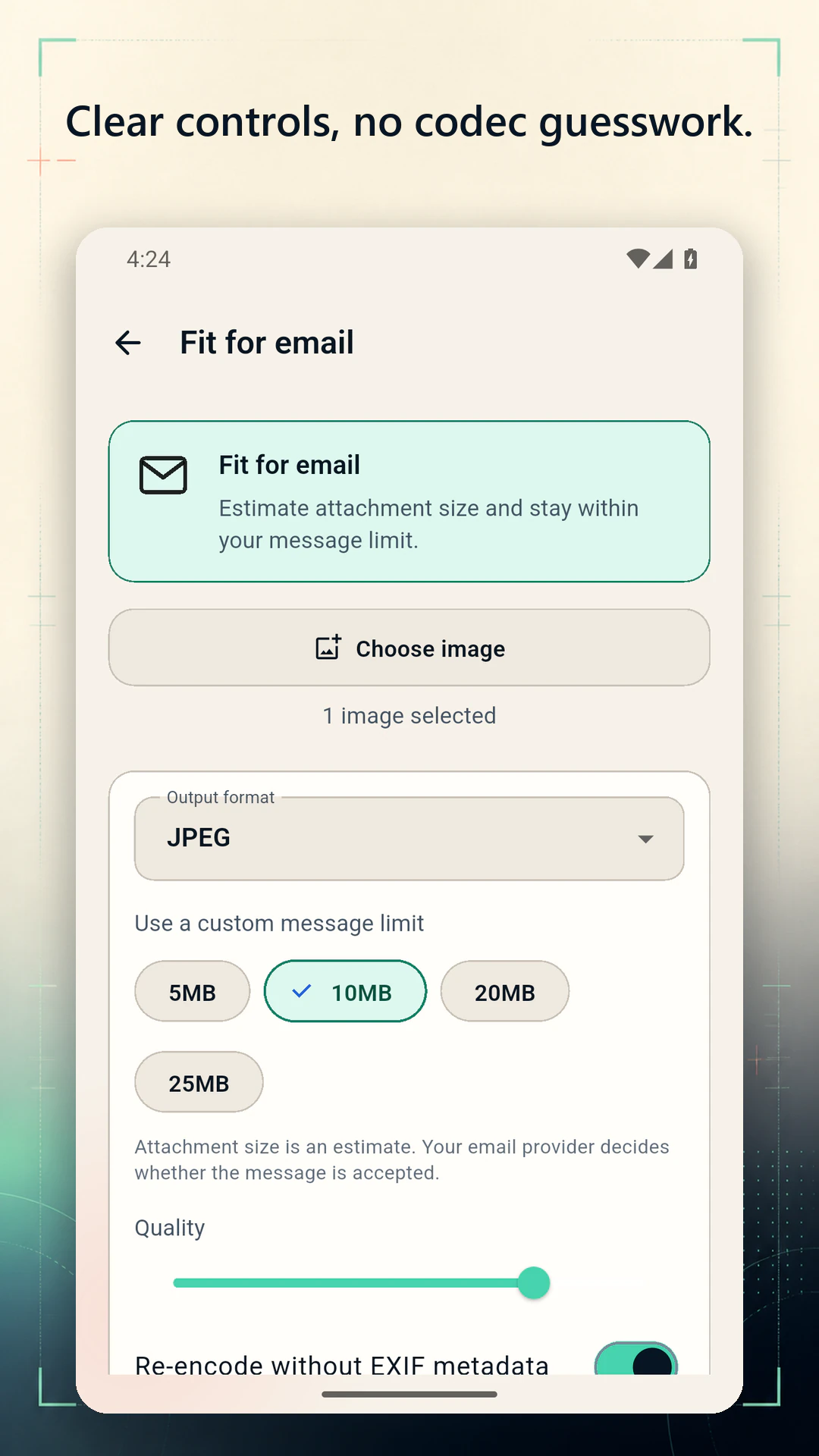 ExactFit screen 2