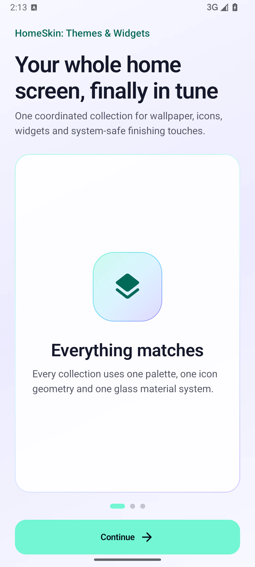 HomeSkin screen 1