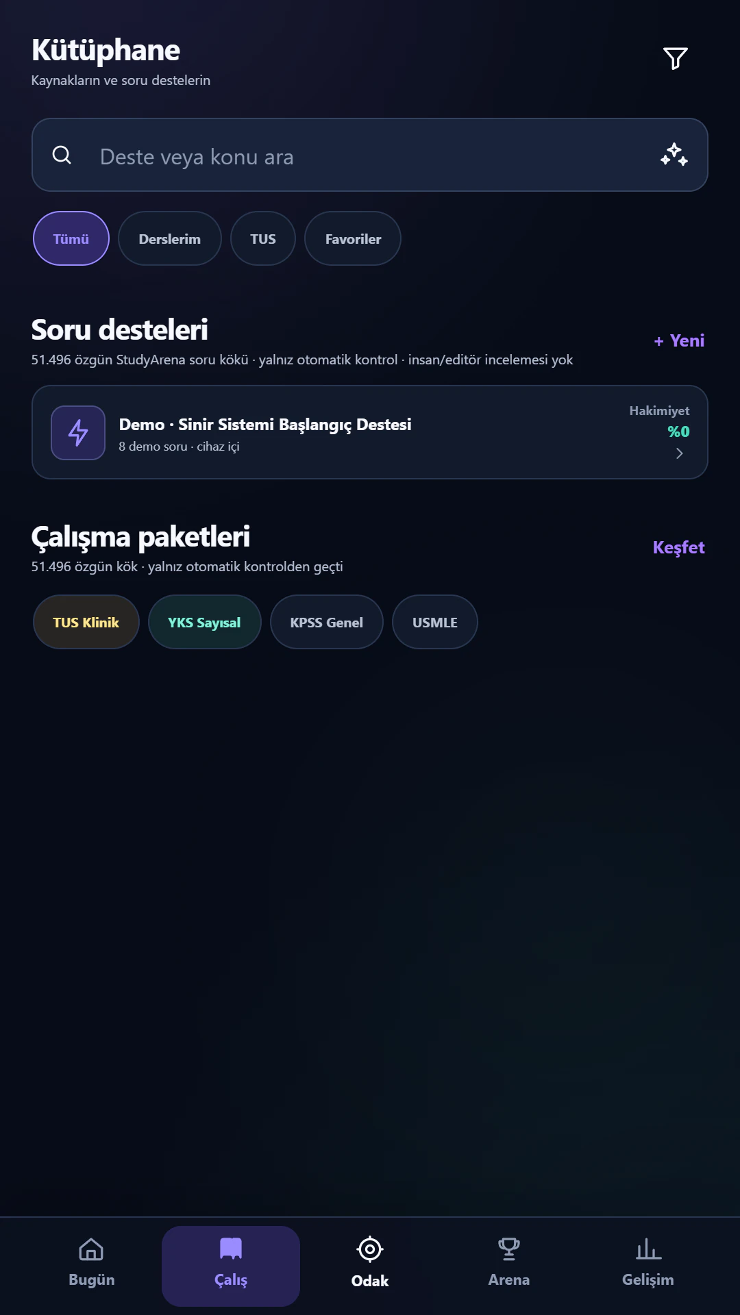 StudyArena screen 3