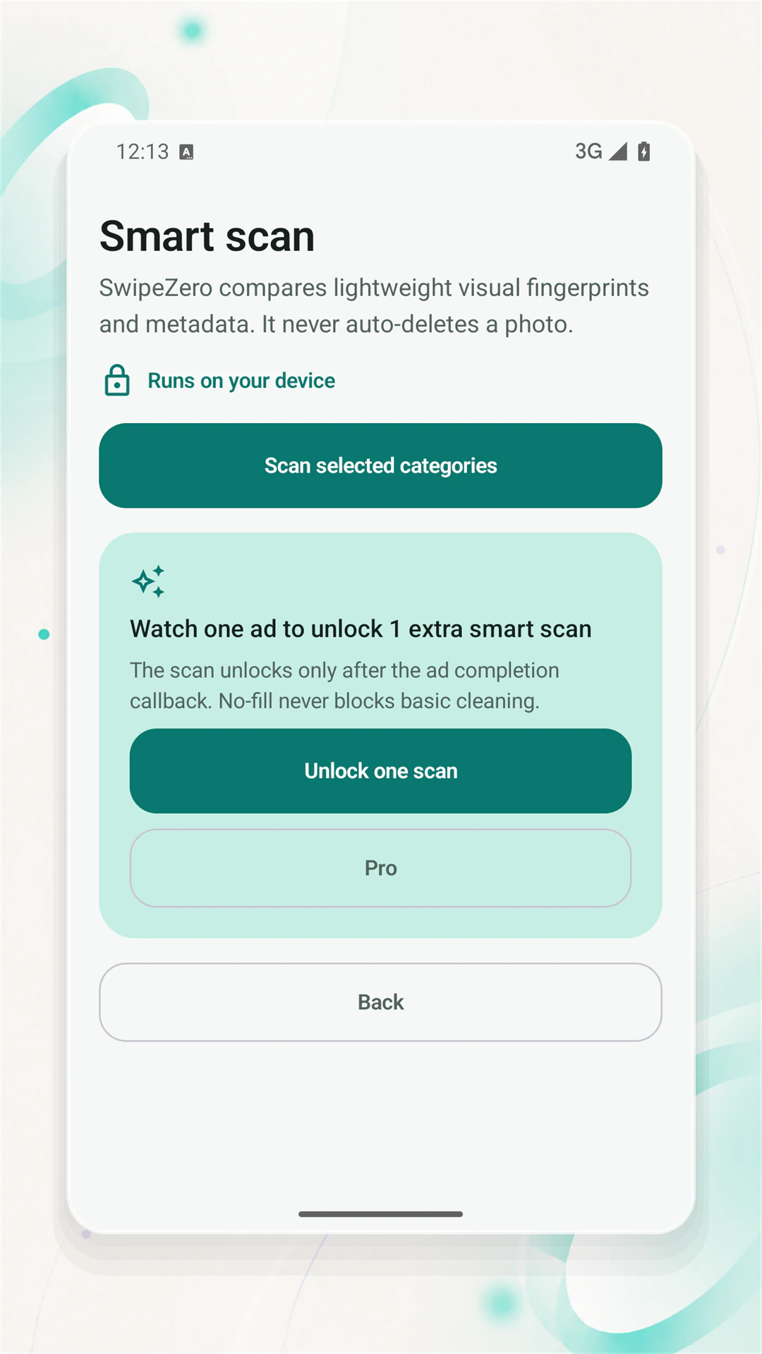 SwipeZero screen 3